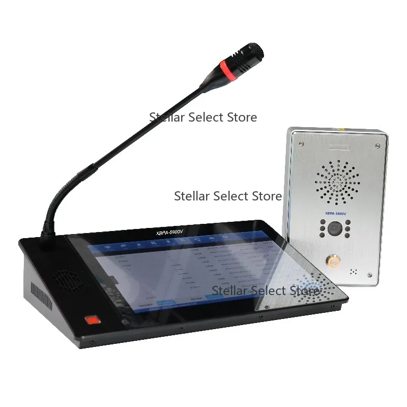 IP/SIP/4G/WIFI Audio Video System with Microphone Terminal Supports Mobile App Wireless Voice