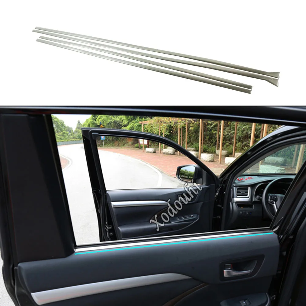 Car Cover Stick Stainless Steel Inner Door Glass Window Frame Trim Molding For Toyota Highlander 2015 2016 2017 2018 2019 2020
Car Cover Stick Stainless Steel Inner Door Glass Window Frame Trim Molding For Toyota Highlander 2015 2016 2017 2018 2019 2020