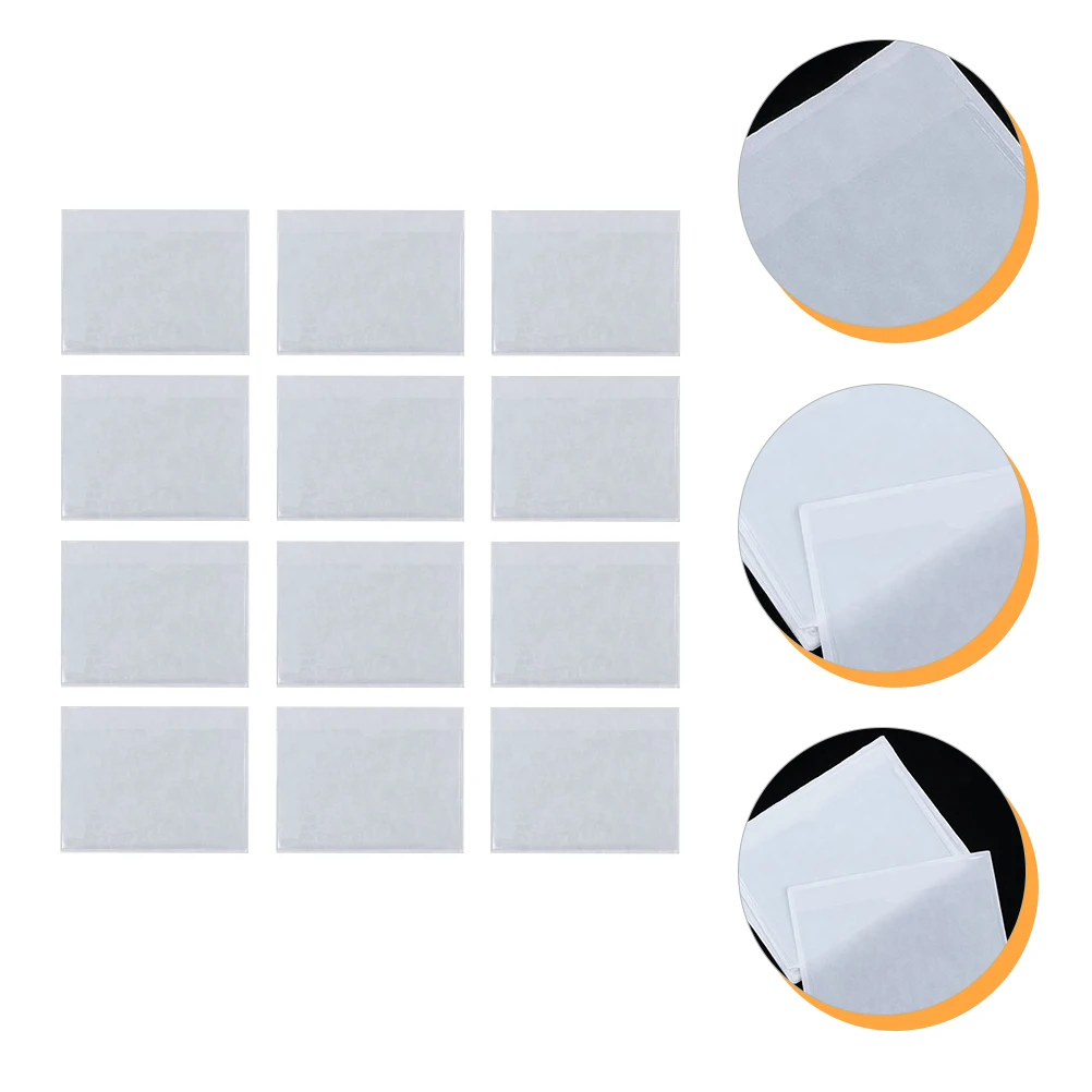 30pcs Self Adhesive Card Holder Transparent Plastic Business Sleeves 6x10cm Label Protection Library Pockets Index ganizers Top
30pcs Self Adhesive Card Holder Transparent Plastic Business Sleeves 6x10cm Label Protection Library Pockets Index ganizers Top