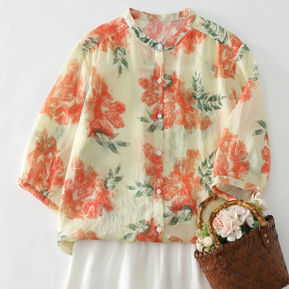 plus Size Printed Short Sleeve Shirt Women's Casual Comfortable Loose Fit Summer New Style Luxury Feel Outerwear Coat
plus Size Printed Short Sleeve Shirt Women's Casual Comfortable Loose Fit Summer New Style Luxury Feel Outerwear Coat