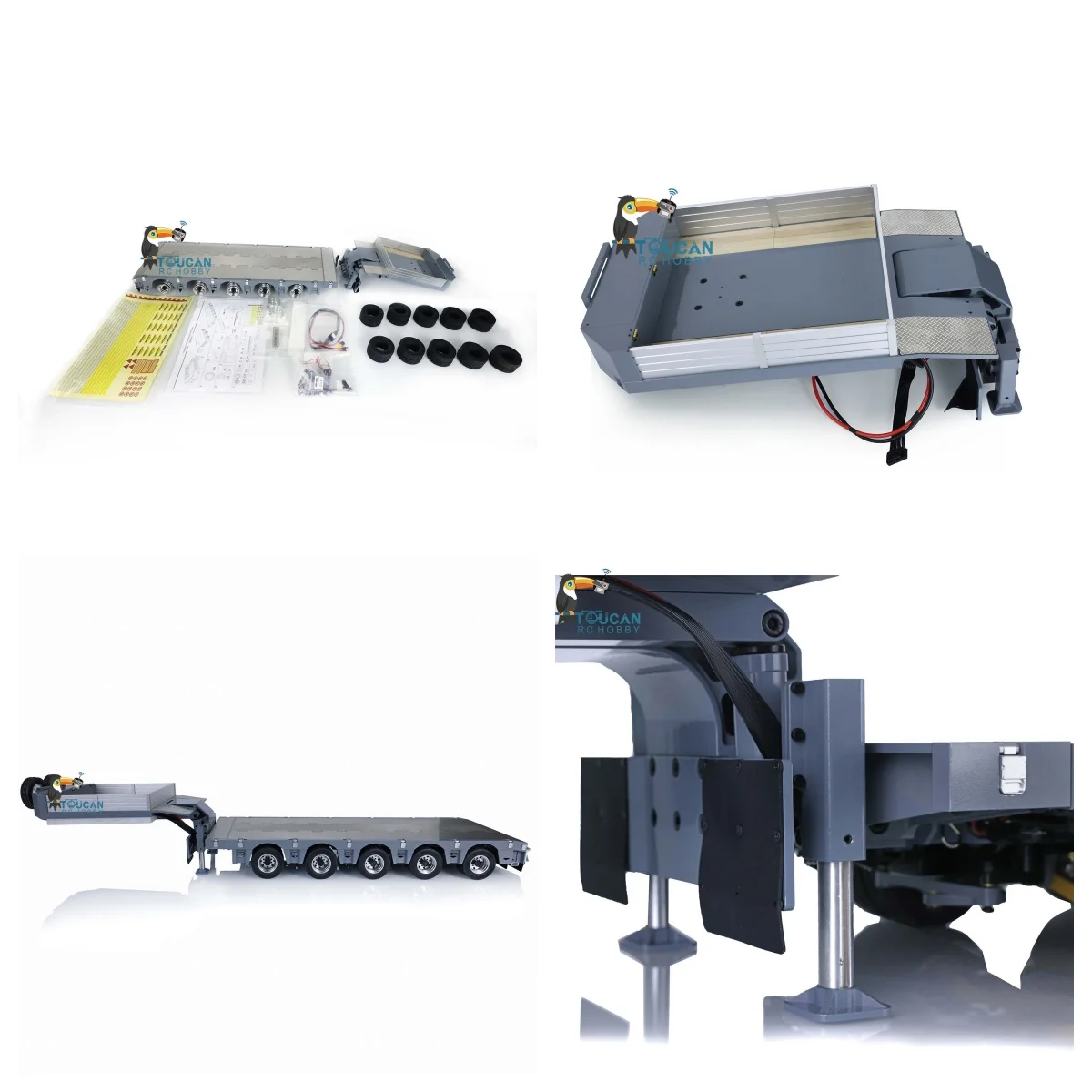 1/14 CNC Metal RC Trailer Heavy 5Axle Steering Trailers for Tamiyaya RC Tractor Truck DIY Loader Excavator Dozer Model TH20433
1/14 CNC Metal RC Trailer Heavy 5Axle Steering Trailers for Tamiyaya RC Tractor Truck DIY Loader Excavator Dozer Model TH20433