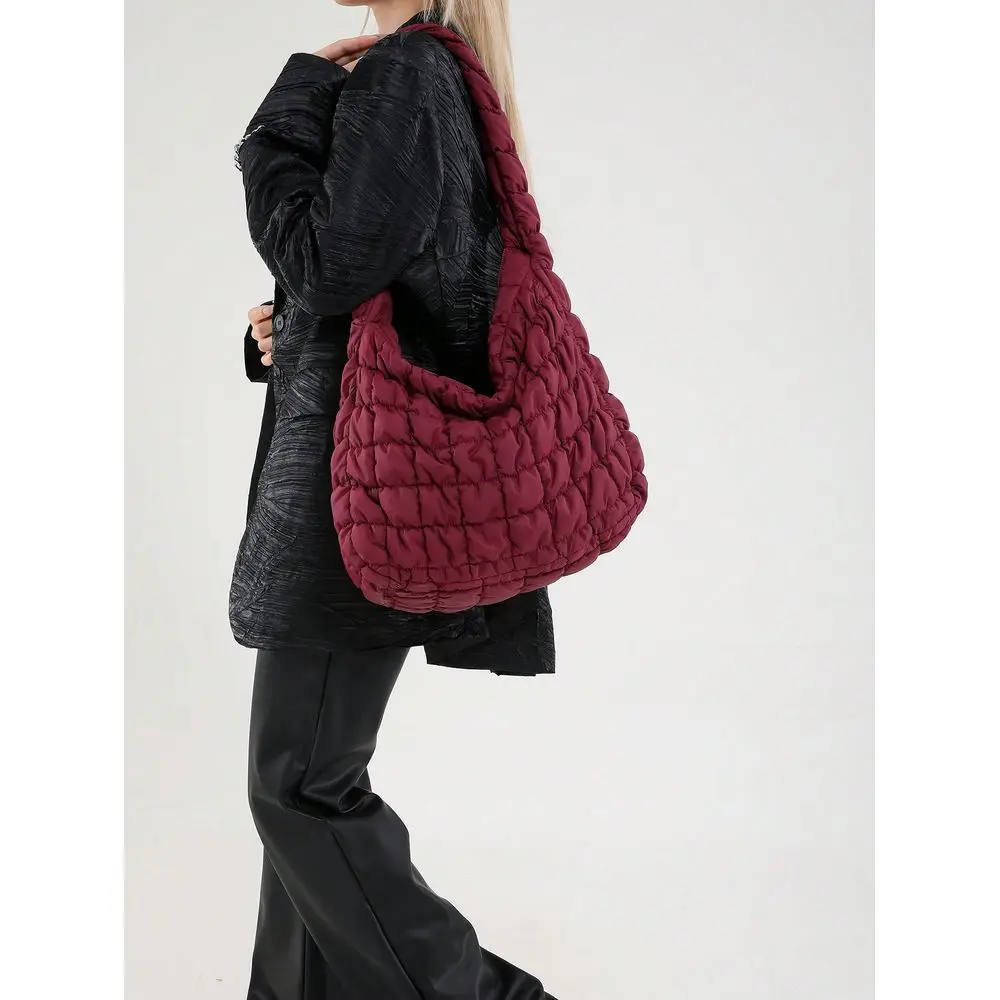 Embroidered Tote Bag, Casual Women Shoulder Bag, Dumpling Shaped Design
Embroidered Tote Bag, Casual Women Shoulder Bag, Dumpling Shaped Design