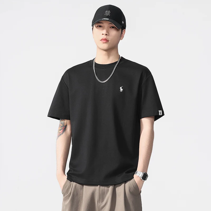 HJ888 Summer men's short-sleeved simple trend fashion texture T-shirt comfortable breathable high-end youth tops
HJ888 Summer men's short-sleeved simple trend fashion texture T-shirt comfortable breathable high-end youth tops