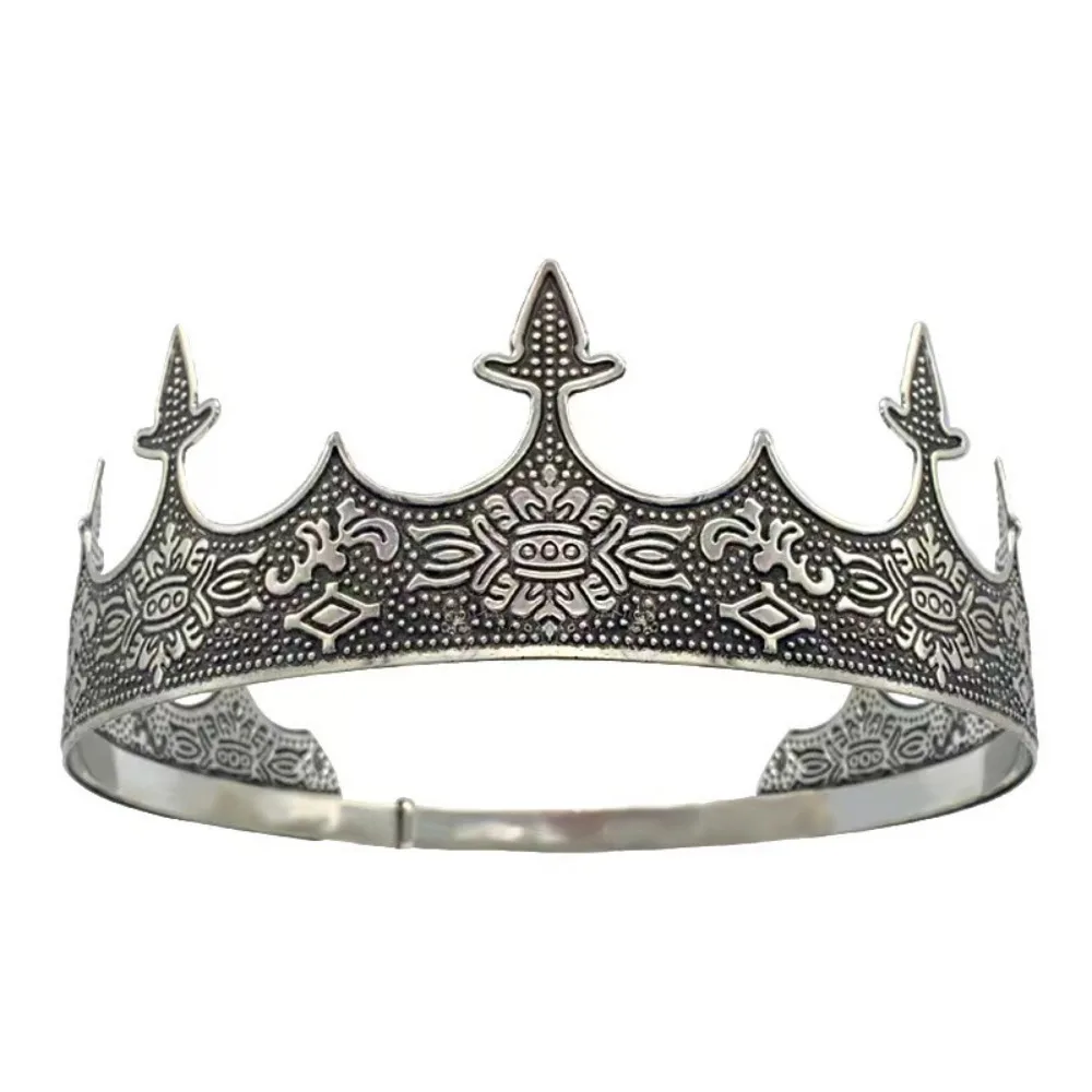 Simple Exquisite King Crown Zircon Medieval Style Metal Prince Tiara Hair Hoop Headband Halloween Costume Accessories Women/men
Simple Exquisite King Crown Zircon Medieval Style Metal Prince Tiara Hair Hoop Headband Halloween Costume Accessories Women/men