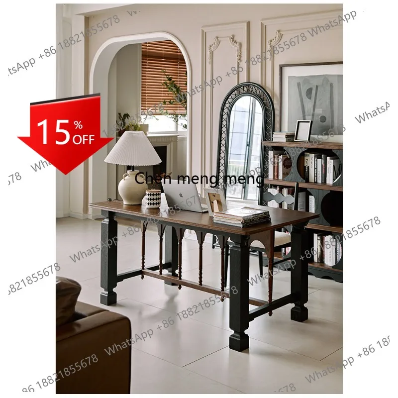E153 Solid wood living room large long desk workbench household double office desk integrated large board table
E153 Solid wood living room large long desk workbench household double office desk integrated large board table