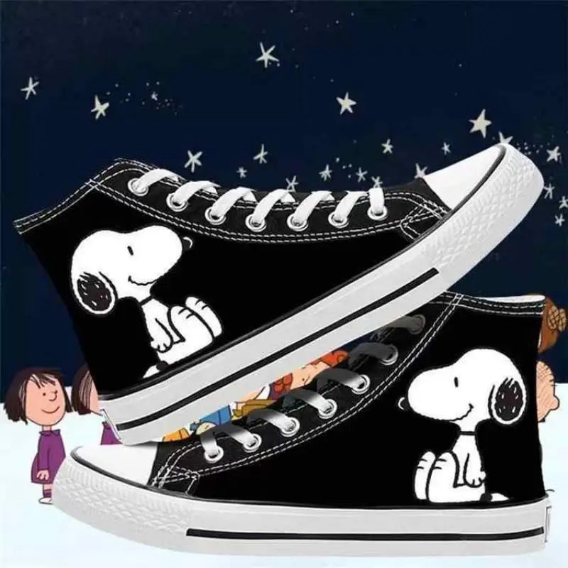 Spring and Autumn Thin Snoopy High Top Breathable Canvas Shoes Anime Cartoon Unisex Casual Cloth Shoes Friends Holiday Gifts
Spring and Autumn Thin Snoopy High Top Breathable Canvas Shoes Anime Cartoon Unisex Casual Cloth Shoes Friends Holiday Gifts