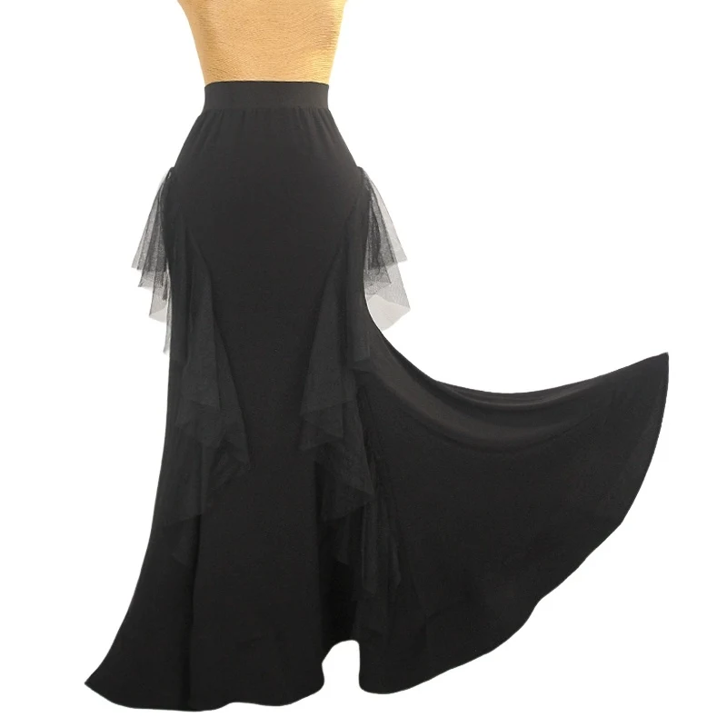 Black Ballroom Dance Skirt Women Adult Practice Dancewear Modern Waltz Dance Clothes Latin Rumba Flamengo Dance Skirt DNV23428
Black Ballroom Dance Skirt Women Adult Practice Dancewear Modern Waltz Dance Clothes Latin Rumba Flamengo Dance Skirt DNV23428