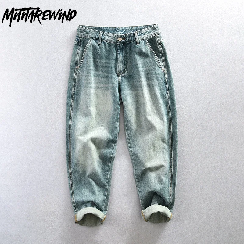 Classic Fashion Mens Blue Denim Pant High Street Casual Vintage Washed Baggy Jeans Cotton Mid-waist Straight Jeans Youth Trouser
Classic Fashion Mens Blue Denim Pant High Street Casual Vintage Washed Baggy Jeans Cotton Mid-waist Straight Jeans Youth Trouser