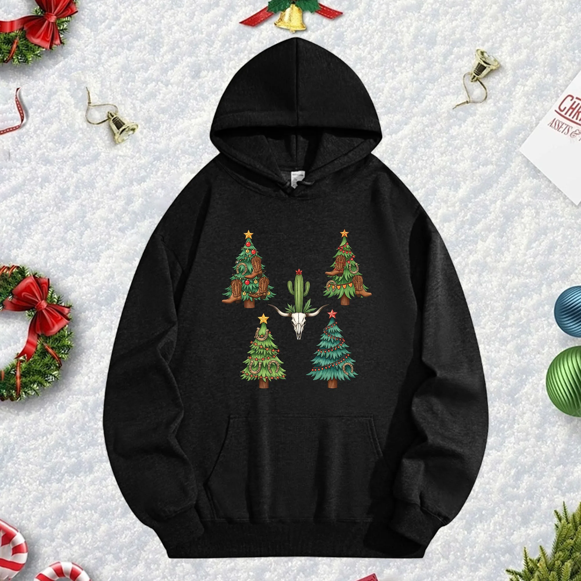 Черная толстовка с капюшоном Wishing Tree 270 г для мужчин и женщин, уютный флисовый пуловер большого размера для осенне-зимнего рождественского сезона
Черная толстовка с капюшоном Wishing Tree 270 г для мужчин и женщин, уютный флисовый пуловер большого размера для осенне-зимнего рождественского сезона