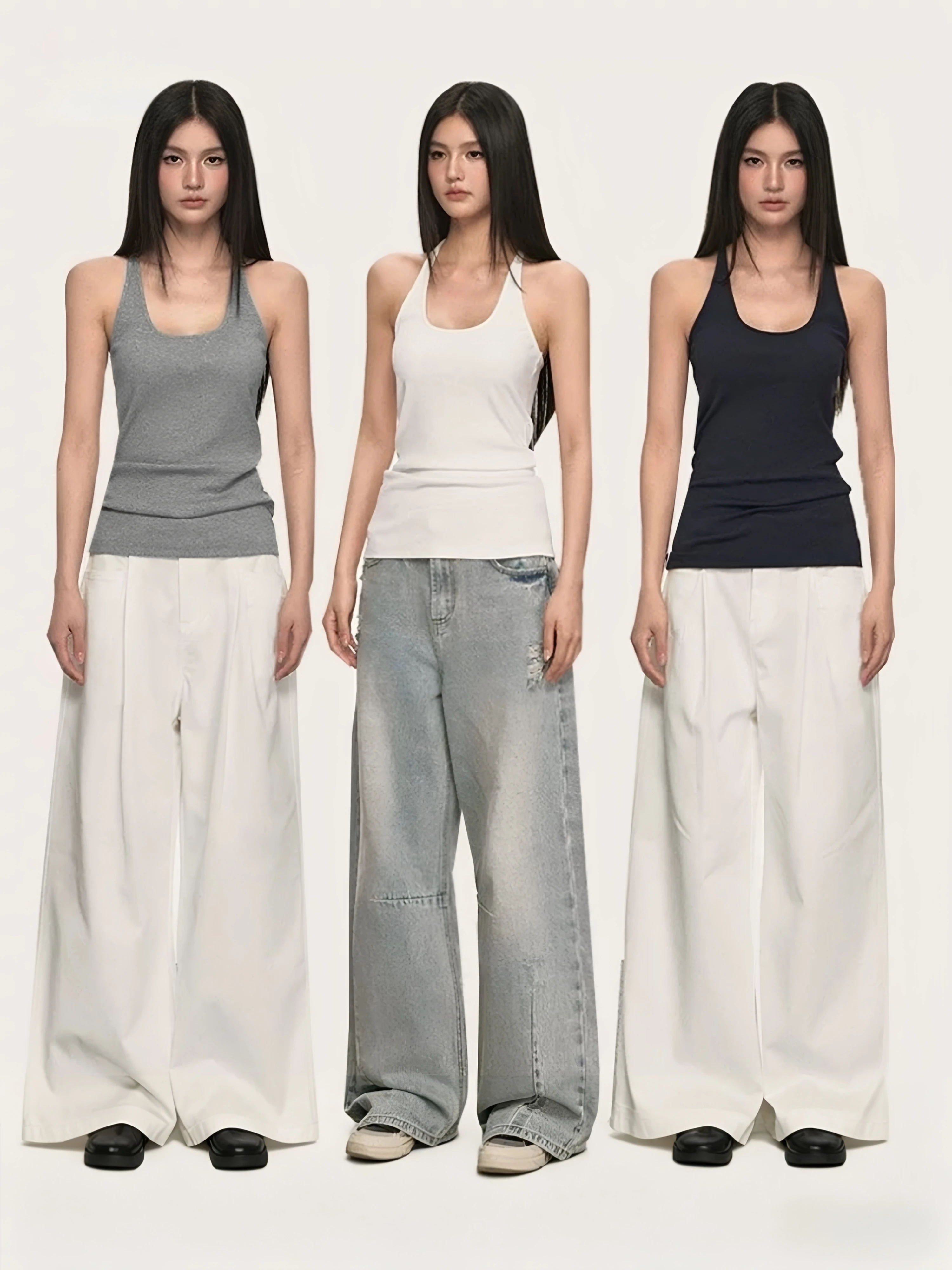 Women's 95 Cotton Tank Top Sleeveless Workwear Summer Simple Style round Neck Big Size Fat MM Slim Fit Outerwear Casual Wear
Women's 95 Cotton Tank Top Sleeveless Workwear Summer Simple Style round Neck Big Size Fat MM Slim Fit Outerwear Casual Wear