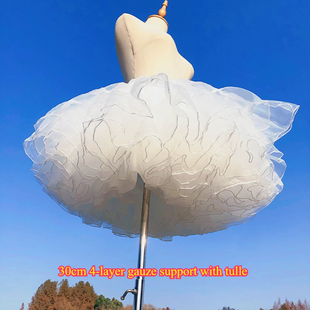 Lolita Layering Petticoat for Volume - 4 Layer Boneless Cloud Soft Mesh Crinoline Ultra Fluffy Daily Underskirt 30cm 35cm 40cm
Lolita Layering Petticoat for Volume - 4 Layer Boneless Cloud Soft Mesh Crinoline Ultra Fluffy Daily Underskirt 30cm 35cm 40cm