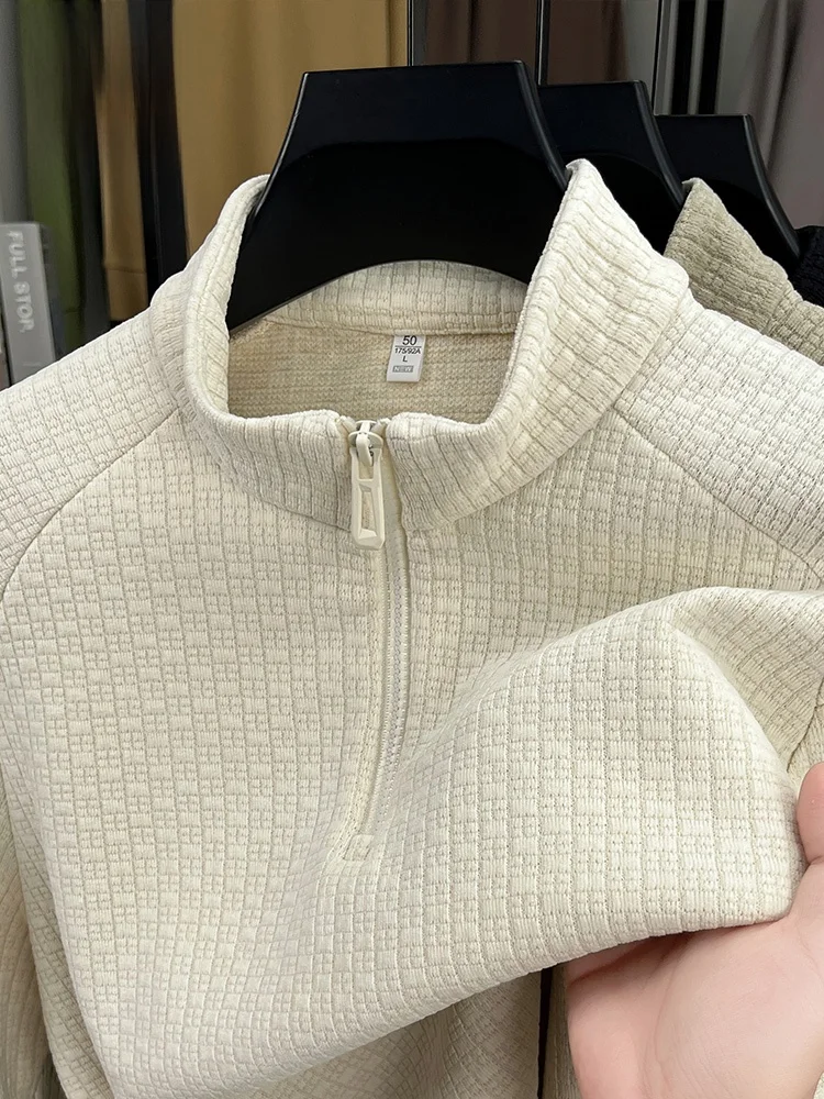 Romon Men's Zipper Collar Long Sleeve Sweatshirt Casual Fashion Color T-shirt Base Shirt Loose Fit Polyester Blend
Romon Men's Zipper Collar Long Sleeve Sweatshirt Casual Fashion Color T-shirt Base Shirt Loose Fit Polyester Blend
