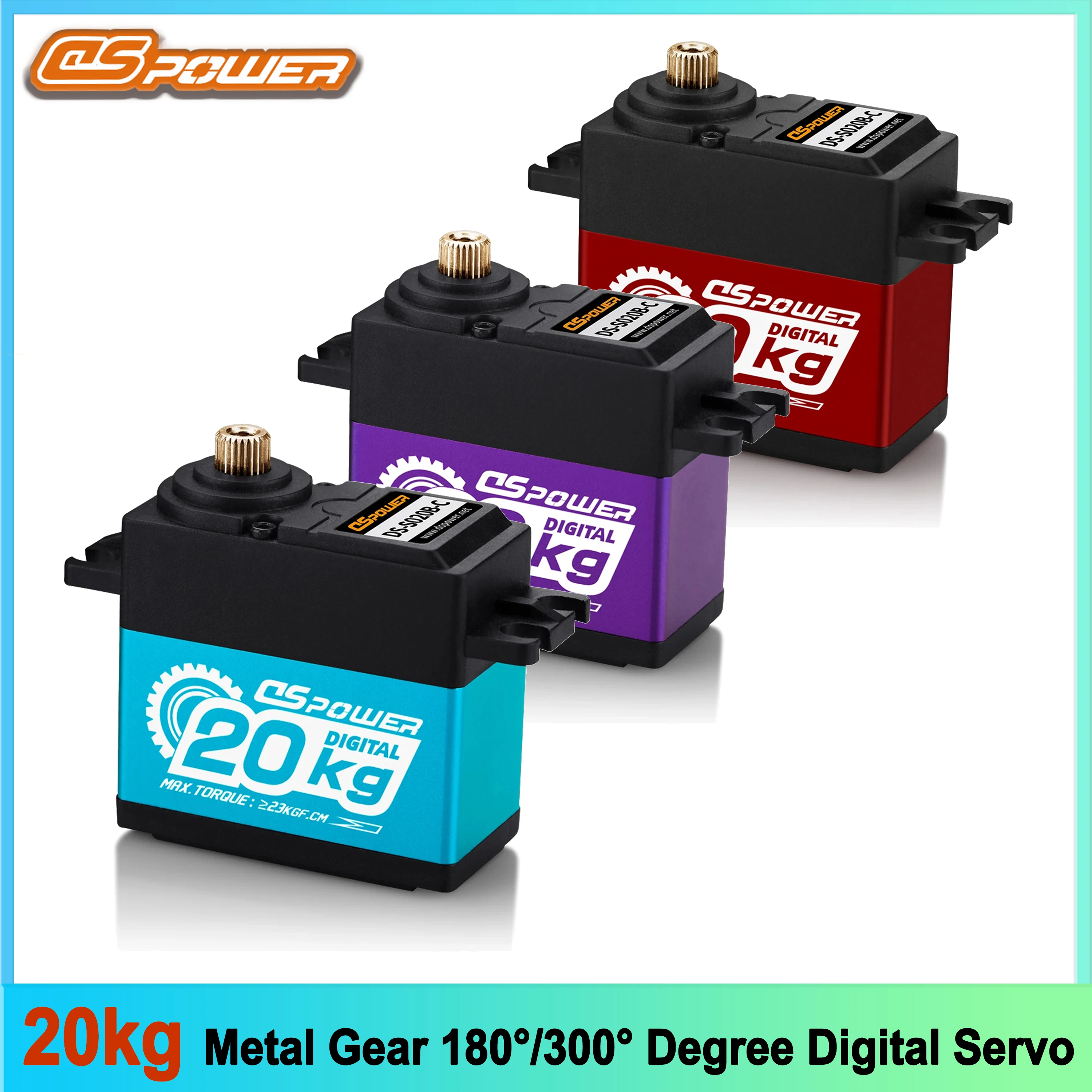 Водонепроницаемый сервопривод DSpower 20 кг с высоким крутящим моментом и металлическим редуктором 180° ° 300 ° Детали для радиоуправляемых моделей 1/8, 1/10: машинки, грузовики, самолеты, роботы, лодки (Wltoys, Axial)
Водонепроницаемый сервопривод DSpower 20 кг с высоким крутящим моментом и металлическим редуктором 180° ° 300 ° Детали для радиоуправляемых моделей 1/8, 1/10: машинки, грузовики, самолеты, роботы, лодки (Wltoys, Axial)