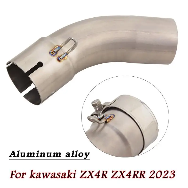 For Kawasaki ZX4R ZX 4RR 2023 Motorcycle Exhaust Mid Link Pipe Stainless Steel Middle Pipe Titanium Alloy Connect 51MM Muffler
For Kawasaki ZX4R ZX 4RR 2023 Motorcycle Exhaust Mid Link Pipe Stainless Steel Middle Pipe Titanium Alloy Connect 51MM Muffler