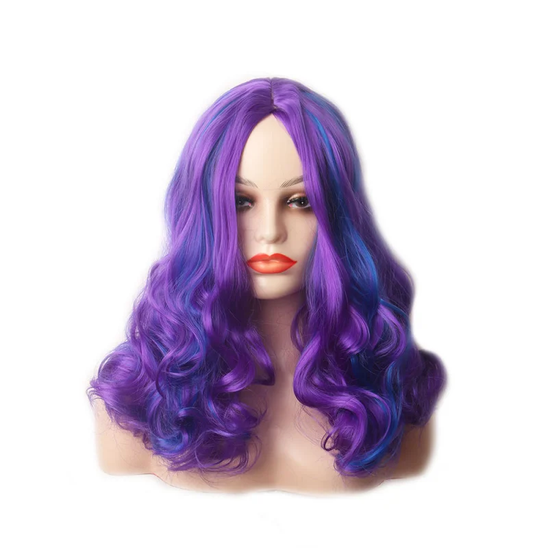 Curly Gradient Color Block Wig Wavy European and American Style Full Wig Colorful High-Temperature Fiber Synthetic Wig
Curly Gradient Color Block Wig Wavy European and American Style Full Wig Colorful High-Temperature Fiber Synthetic Wig