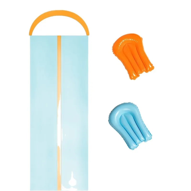 Lawn water slide, two inflatable panels PVC dual lane water slide with sprinkler
Lawn water slide, two inflatable panels PVC dual lane water slide with sprinkler