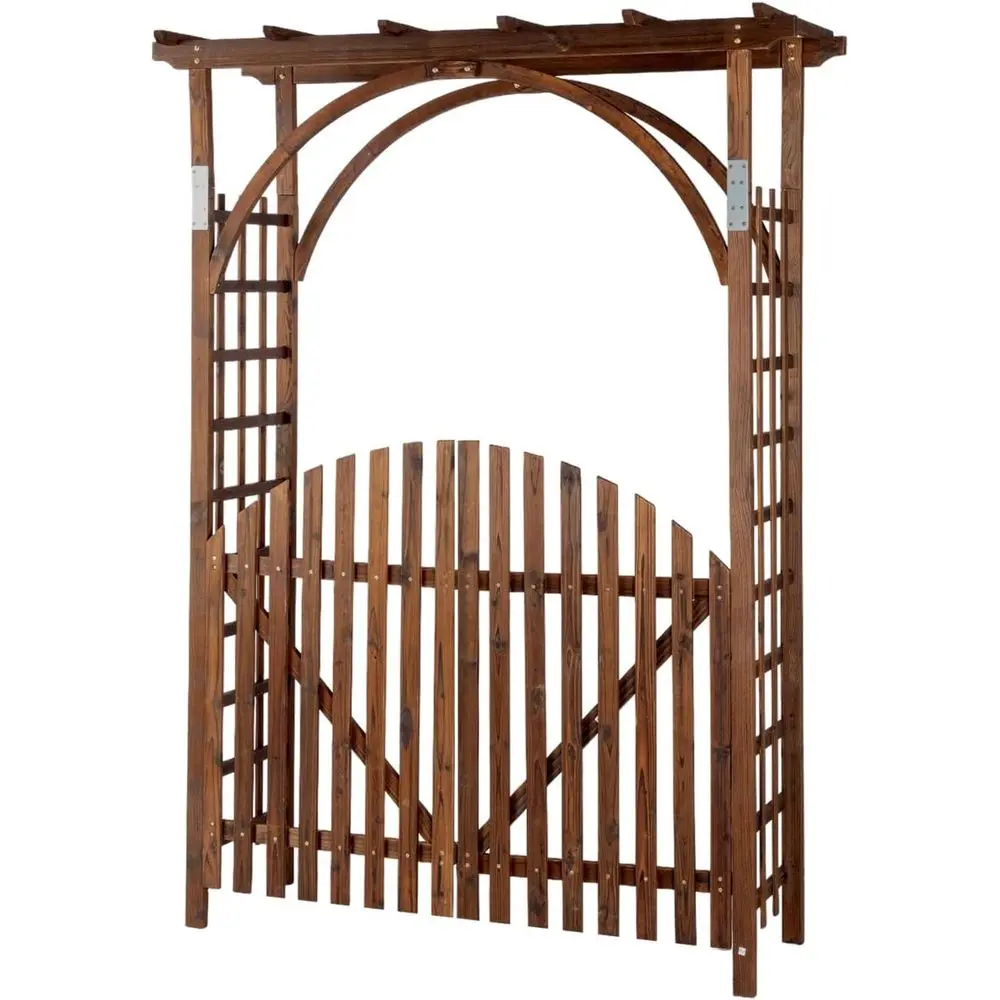 85 Brown Wooden Garden Arbor, Wedding Arch, Trellis for Climbing Plants, Outdoor Pergola Decor
85 Brown Wooden Garden Arbor, Wedding Arch, Trellis for Climbing Plants, Outdoor Pergola Decor