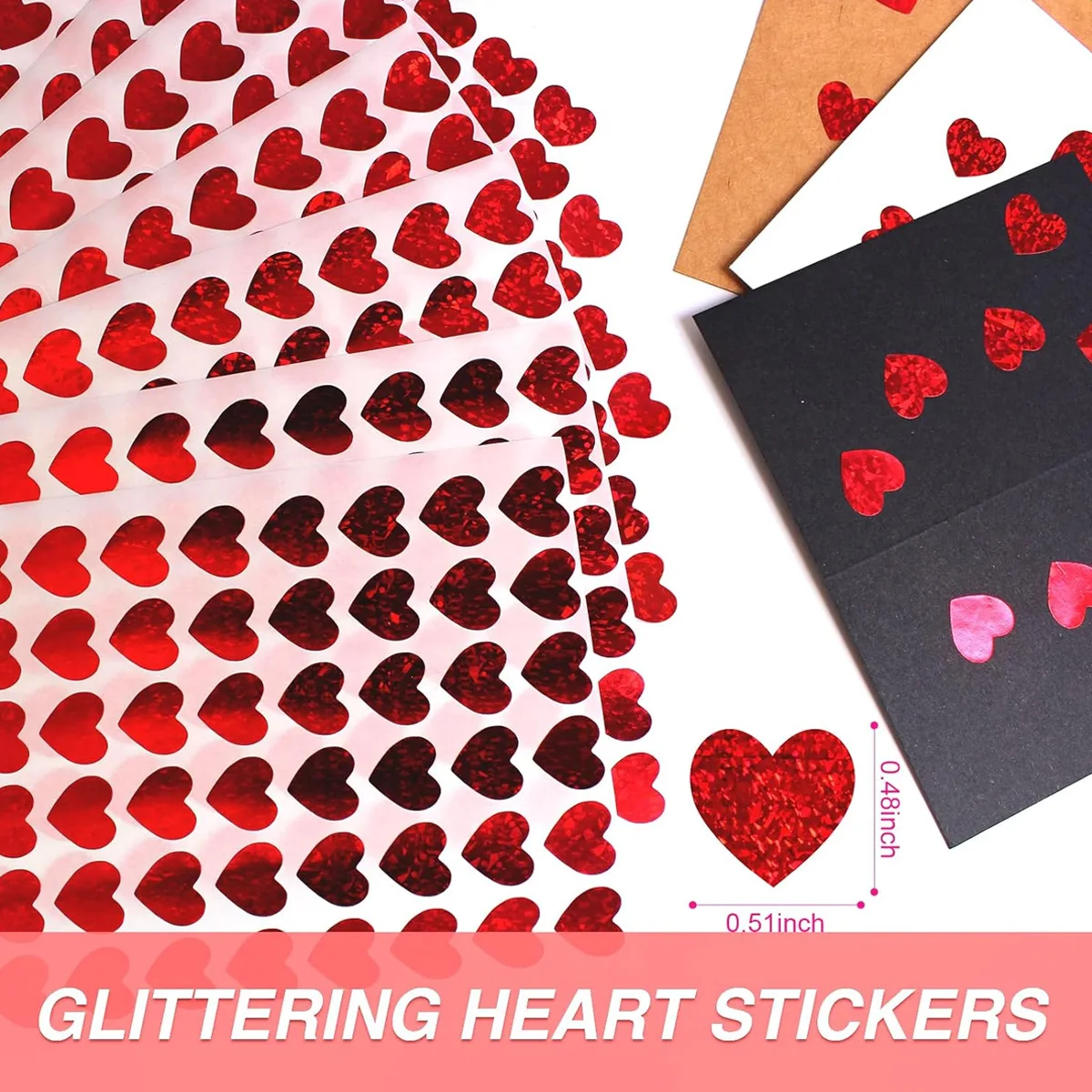 10 Sheets Holographic Laser Heart Stickers Mini Love Self Adhesive Stickers DIY Journal Valentine Decor
10 Sheets Holographic Laser Heart Stickers Mini Love Self Adhesive Stickers DIY Journal Valentine Decor