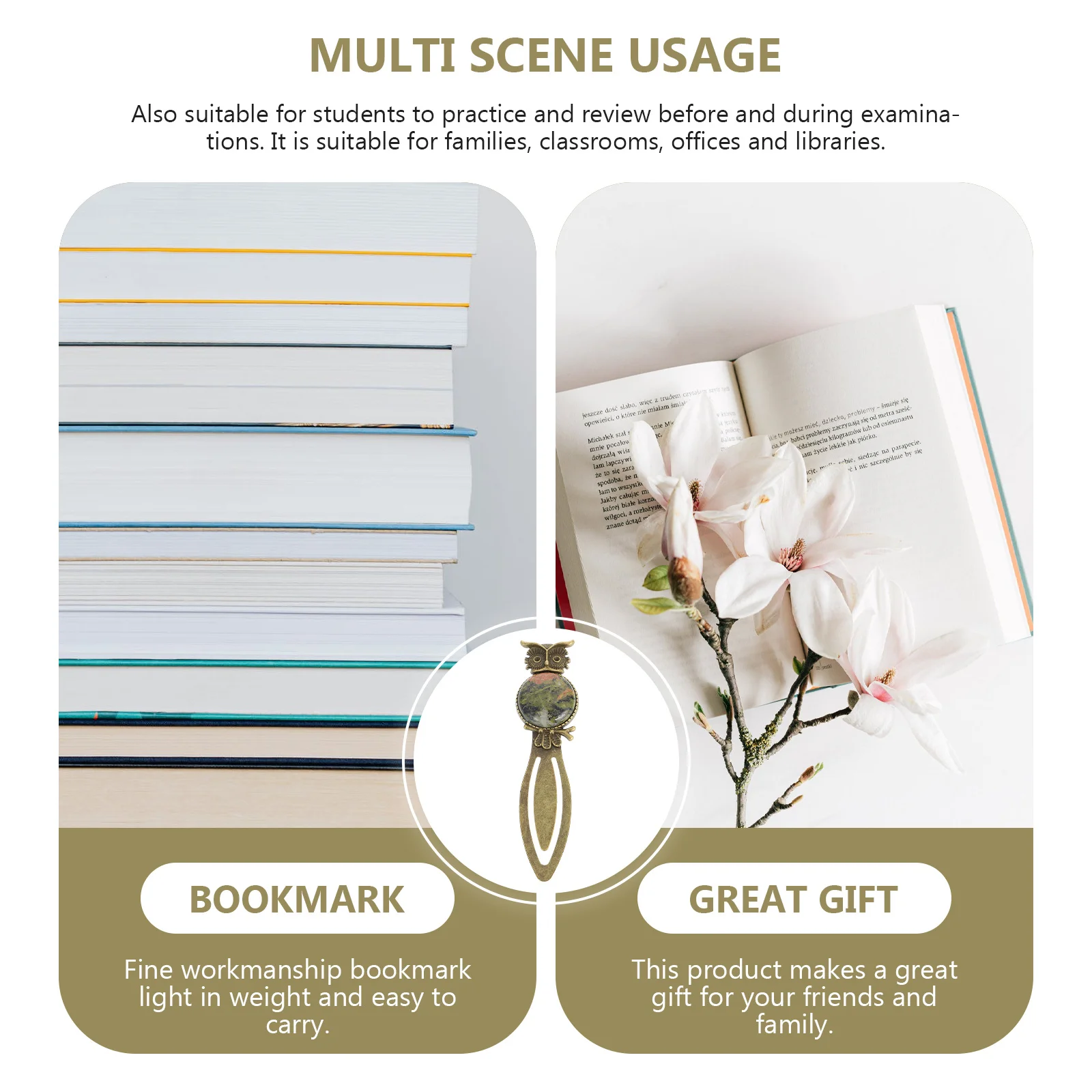 Zinc Alloy Owl Book Mark Metal Page Marker Natural Stone Retro Bookmark For Students Teachers Office Library Decor Student Gift
Zinc Alloy Owl Book Mark Metal Page Marker Natural Stone Retro Bookmark For Students Teachers Office Library Decor Student Gift