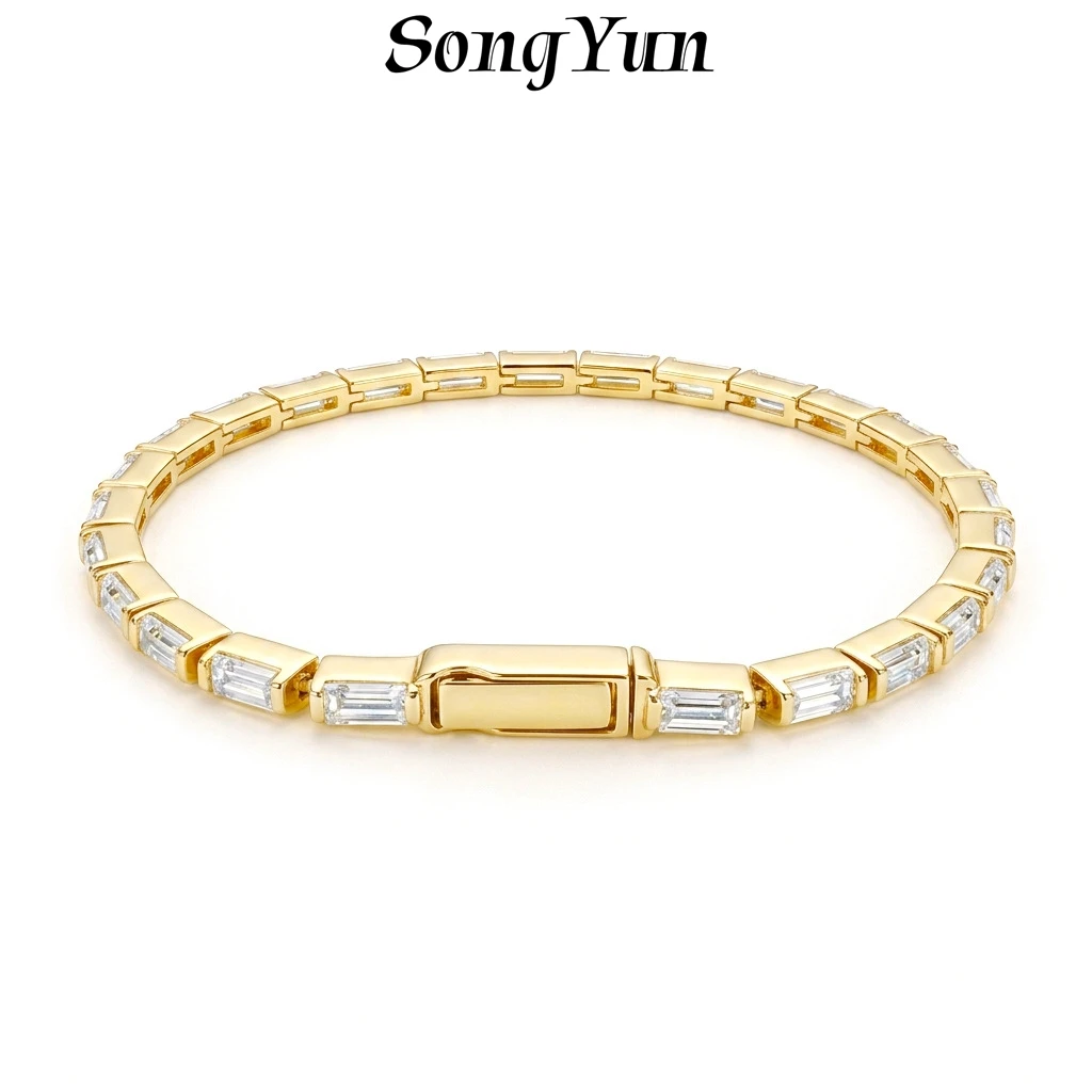 SongYun Jewelry 925 Sterling Silver Bracelet Moissanite D Color VVS Luxury Brilliant Gleaming Queen Bangles Diamond Accessories
SongYun Jewelry 925 Sterling Silver Bracelet Moissanite D Color VVS Luxury Brilliant Gleaming Queen Bangles Diamond Accessories