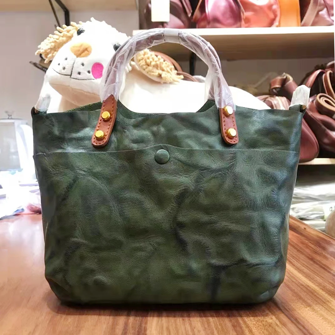 Large capacity genuine leather totes bags wrinkled oil wax cowhide bags real leather shoulder bags Composite Bags
Large capacity genuine leather totes bags wrinkled oil wax cowhide bags real leather shoulder bags Composite Bags