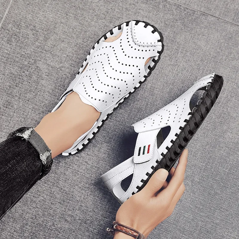 Summer Comfortable 2025 New Breathable High-quality Sandals Hand Sewn Men's Shoes Outdoor Casual Shoes Men Summer Sandals
Summer Comfortable 2025 New Breathable High-quality Sandals Hand Sewn Men's Shoes Outdoor Casual Shoes Men Summer Sandals