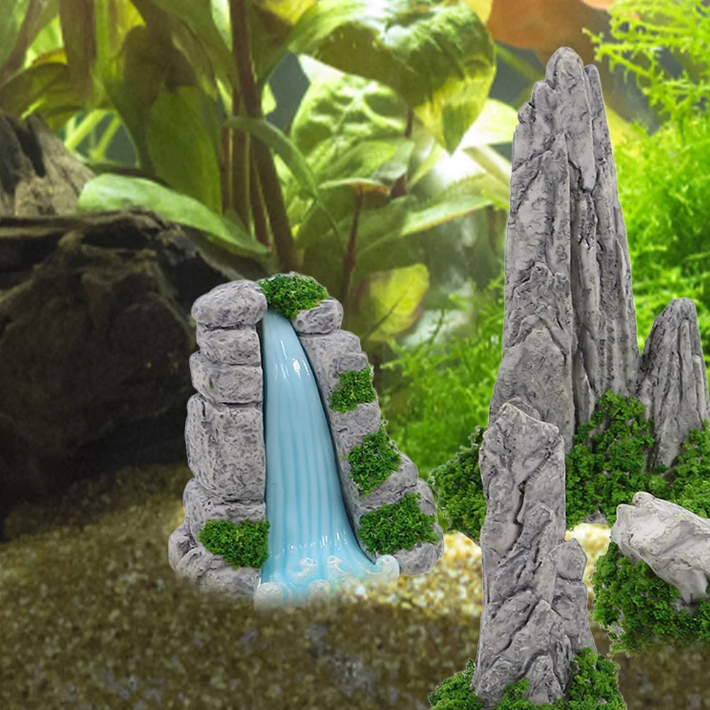1 set Miniature Waterfall Ornament Resin Micro Landscape Decor Small Pool Garden Sculpture For Room Desk Living Space
1 set Miniature Waterfall Ornament Resin Micro Landscape Decor Small Pool Garden Sculpture For Room Desk Living Space