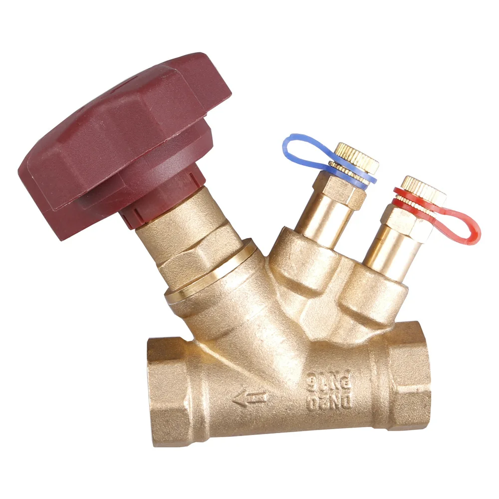 Brass Static Flow Control Valve DN15-DN50 Digital Locking Adjustment Balance Valve
Brass Static Flow Control Valve DN15-DN50 Digital Locking Adjustment Balance Valve