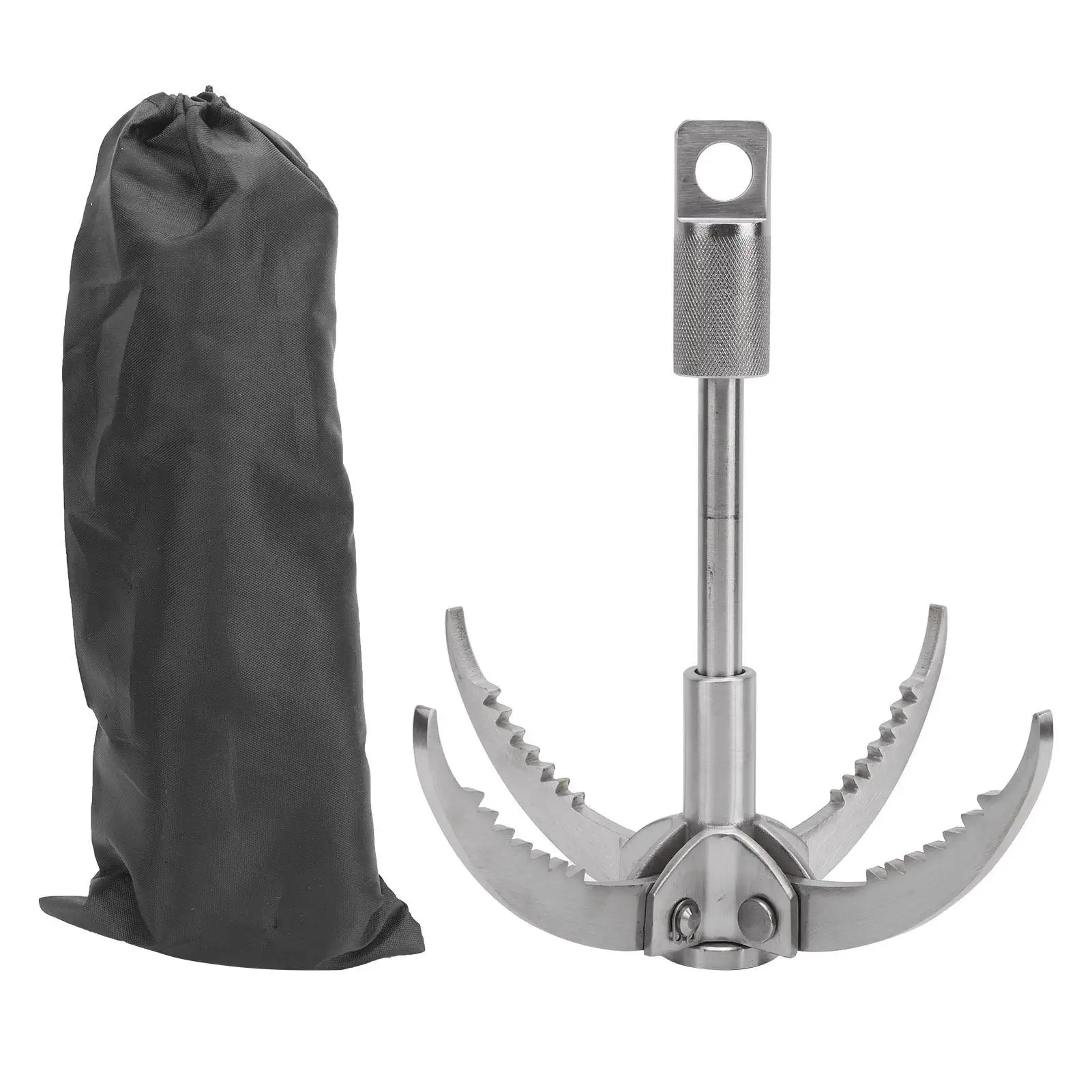 Foldable Stainless Steel Grappling Hook with 3/4 Claws - Outdoor Climbing & Rescue Gear
Foldable Stainless Steel Grappling Hook with 3/4 Claws - Outdoor Climbing & Rescue Gear