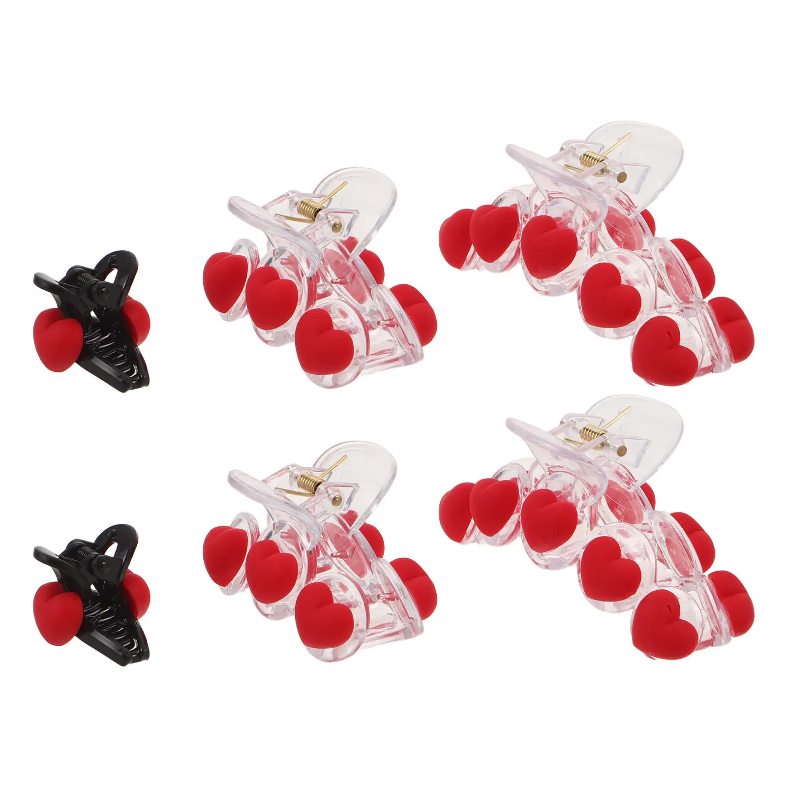 6Pcs Valentine Heart Hair Claw Clips Set Large Medium Small Sizes Comfortable Valentines Hair Accessories for Women Girls Travel
6Pcs Valentine Heart Hair Claw Clips Set Large Medium Small Sizes Comfortable Valentines Hair Accessories for Women Girls Travel