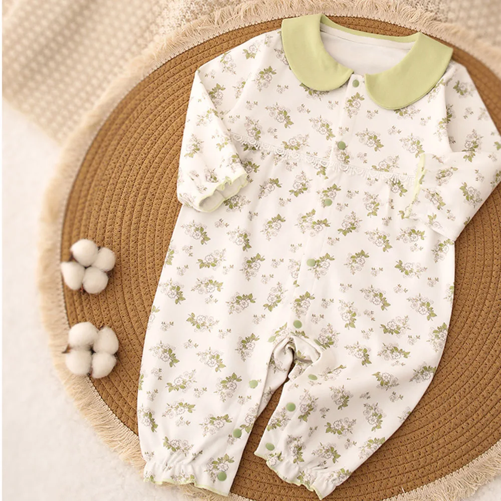 Baby Clothes Girl Long Sleeve Romper 100% Cotton Spring Autumn Floral Peter Pan Collar Baby Jumpsuits Princess Infant Clothes
Baby Clothes Girl Long Sleeve Romper 100% Cotton Spring Autumn Floral Peter Pan Collar Baby Jumpsuits Princess Infant Clothes