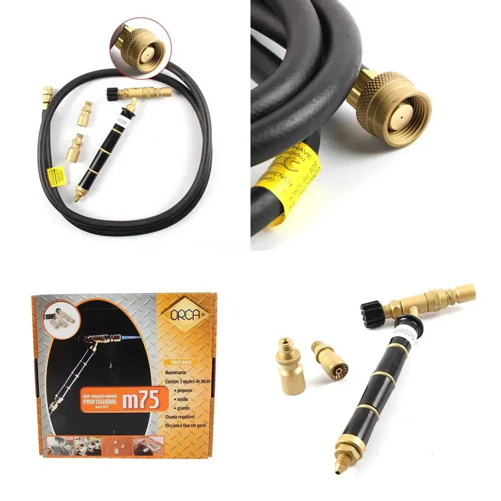 ORCA M75 CMK Torches & Australian Standard LPG Hose Jewelry Welding Soldering Torch M75 Torch Burner with 3 Nozzles
ORCA M75 CMK Torches & Australian Standard LPG Hose Jewelry Welding Soldering Torch M75 Torch Burner with 3 Nozzles