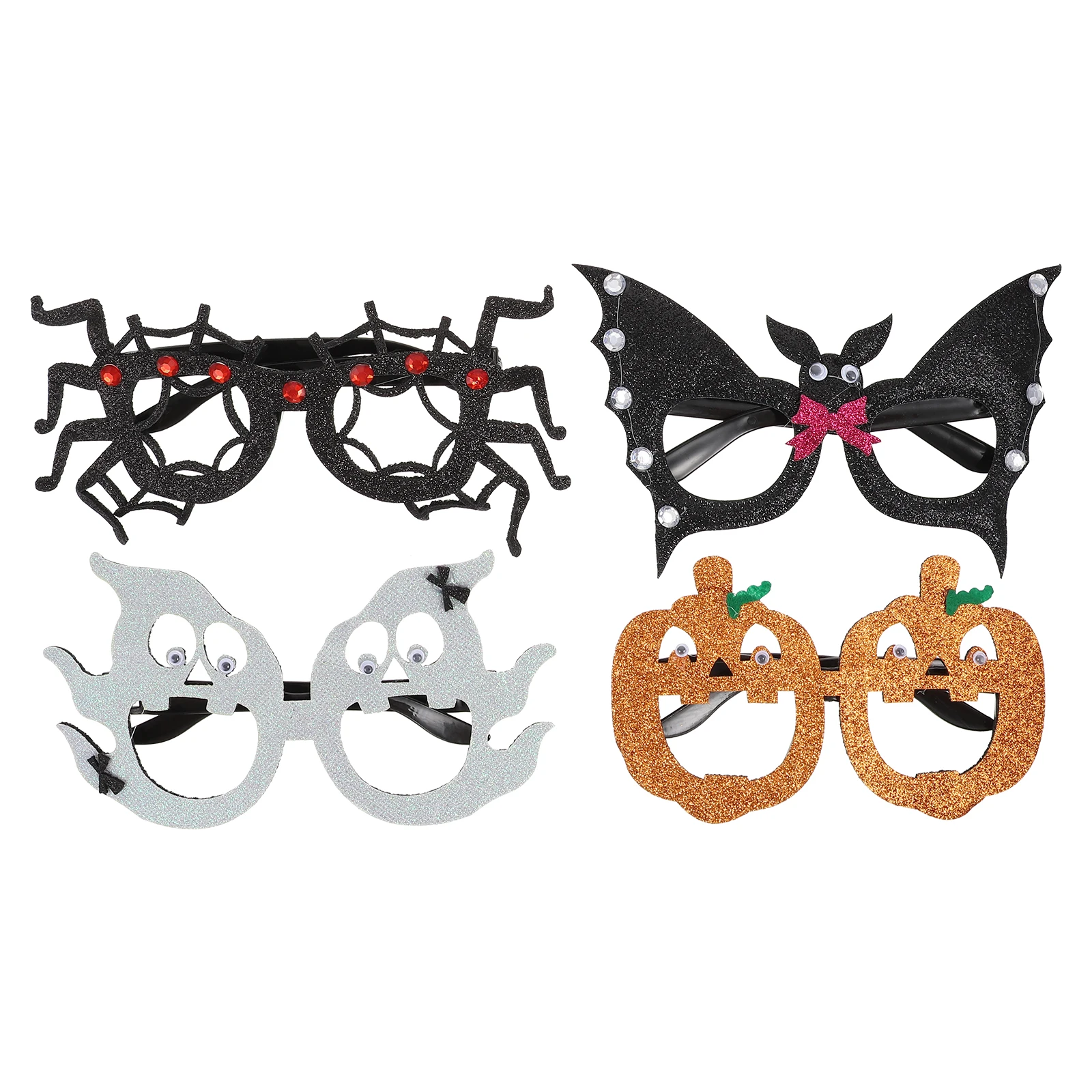 4pcs Pumpkin Ghost Glasses Set Decorative Funny Halloween Party Supplies Sunglasses Kids Adults Theme Festivals Accessories
4pcs Pumpkin Ghost Glasses Set Decorative Funny Halloween Party Supplies Sunglasses Kids Adults Theme Festivals Accessories
