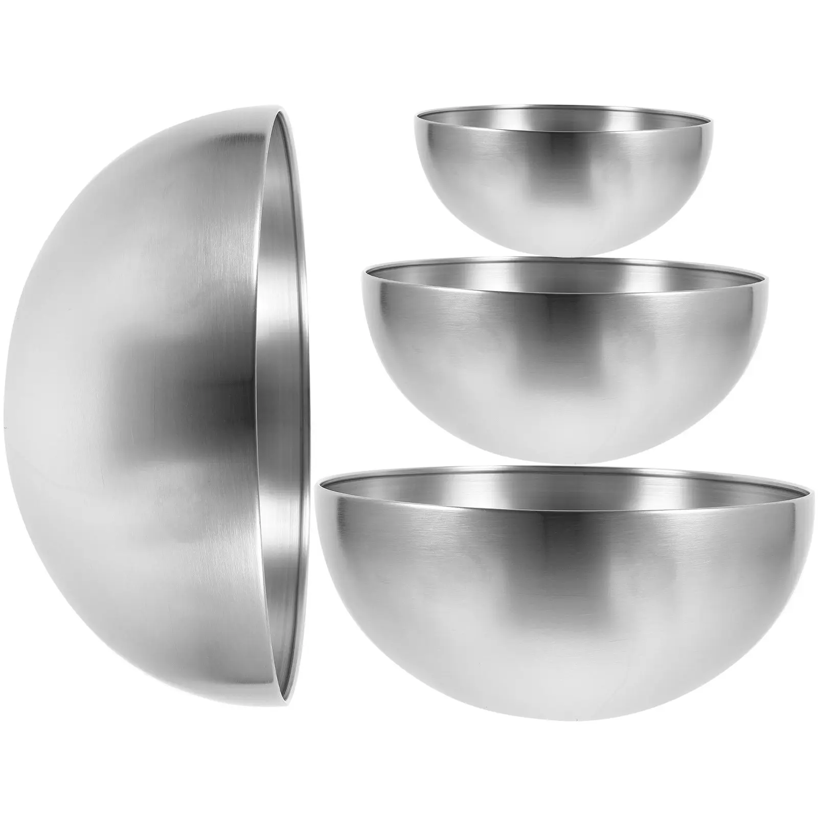 4Pcs Stainless Steel Food Bowls Large Deep Multi-Use Serving Salad Soup Mixing Noodle Household Kitchen Bowls Noodle Bowl
4Pcs Stainless Steel Food Bowls Large Deep Multi-Use Serving Salad Soup Mixing Noodle Household Kitchen Bowls Noodle Bowl