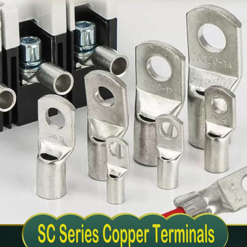 2/5PCS SC Tinned Copper Lug Ring Wire Connectors Bare Cable Terminal SC6/10/16/25/35/50/70/95mm² Crimp Wire Connector
2/5PCS SC Tinned Copper Lug Ring Wire Connectors Bare Cable Terminal SC6/10/16/25/35/50/70/95mm² Crimp Wire Connector