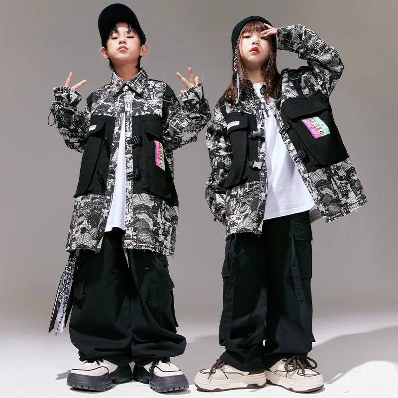 2025 Children Clothing Jazz Modern Dance Costumes For Girls Loose Jacket Hiphop Pants Streetwear Boys Hip Hop Clothes DQS18634
2025 Children Clothing Jazz Modern Dance Costumes For Girls Loose Jacket Hiphop Pants Streetwear Boys Hip Hop Clothes DQS18634