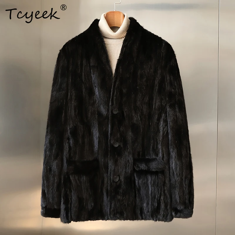 Tcyeek Real Mink Fur Coat Men Winter Clothes Female Mink Black Mens Coats Real Fur Jacket New in Outerwears 2025 Куртка Мужская
Tcyeek Real Mink Fur Coat Men Winter Clothes Female Mink Black Mens Coats Real Fur Jacket New in Outerwears 2025 Куртка Мужская
