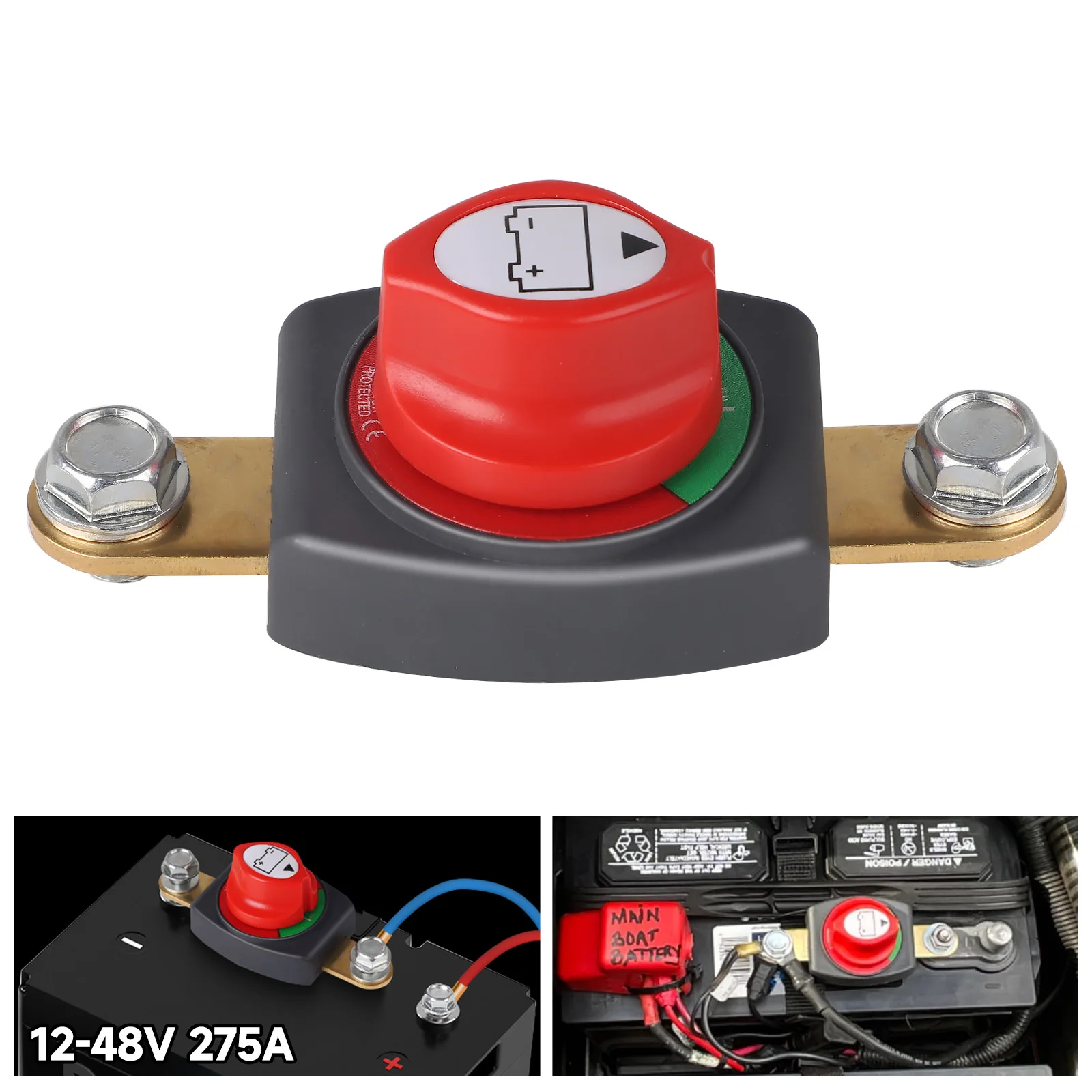 12V-48V On Off Battery Disconnect Switch For Car Vehicle RV Boat 275A Side Post Battery Power Cut Master Rotary Switch Isolator
12V-48V On Off Battery Disconnect Switch For Car Vehicle RV Boat 275A Side Post Battery Power Cut Master Rotary Switch Isolator