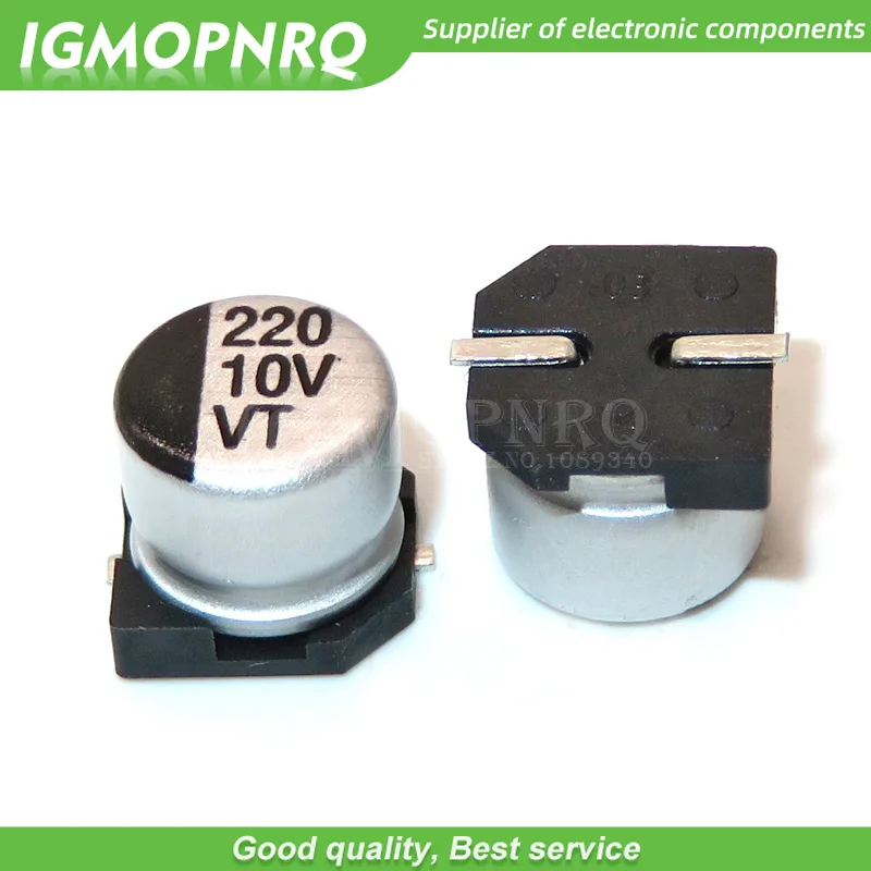 10pcs 10V220UF 6.3*5.4mm SMD aluminum electrolytic capacitor 220uf 10v 10V220UF-SMD
10pcs 10V220UF 6.3*5.4mm SMD aluminum electrolytic capacitor 220uf 10v 10V220UF-SMD