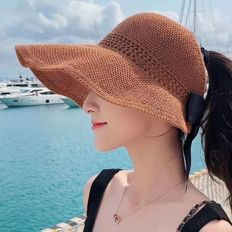 Sun Hat Women's Empty Top Hat Roll Sun Hat Big Brim Sun Hat Summer Cool Hat Fashion Versatile Foldable protection Leisure
Sun Hat Women's Empty Top Hat Roll Sun Hat Big Brim Sun Hat Summer Cool Hat Fashion Versatile Foldable protection Leisure