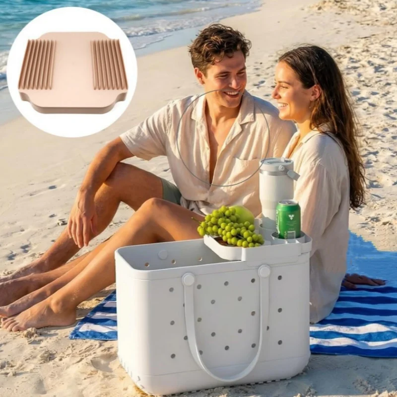 Beach Bag Storage Tray-Easy To Clean Plastic Tray-Reusable Food Storage Tray-Portable Beach Bag-Temporary Table-Cup For Picnic
Beach Bag Storage Tray-Easy To Clean Plastic Tray-Reusable Food Storage Tray-Portable Beach Bag-Temporary Table-Cup For Picnic