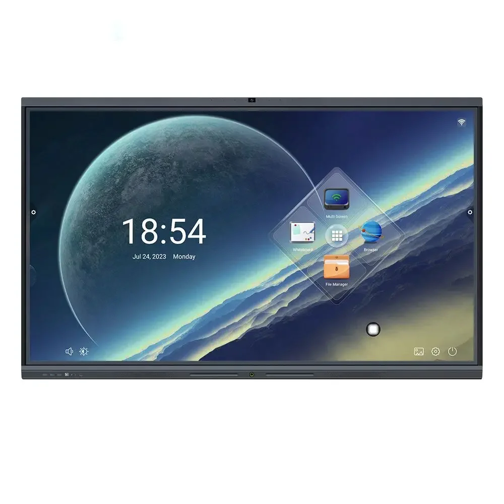 OEM 65-дюймовая интерактивная плоская панель с мультисенсорным экраном, цифровая доска, умная доска для образования
OEM 65-дюймовая интерактивная плоская панель с мультисенсорным экраном, цифровая доска, умная доска для образования