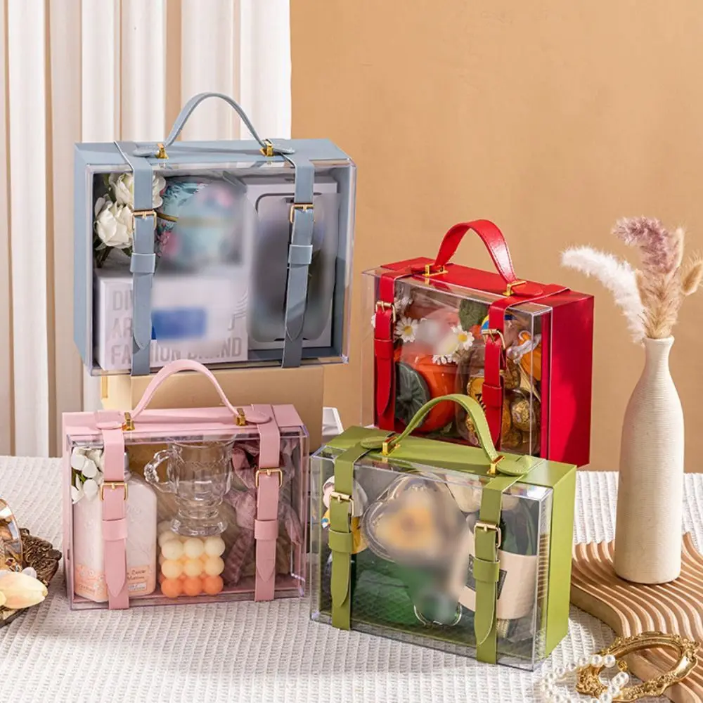 Light Luxury Transparent Gift Box Visible Windows Acrylic Wedding Candy Packaging Box Multi Color with Handle Present Box
Light Luxury Transparent Gift Box Visible Windows Acrylic Wedding Candy Packaging Box Multi Color with Handle Present Box