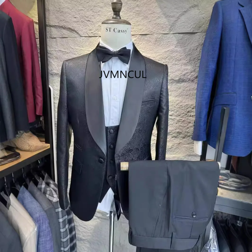 2025 Jacquard Men's Suit 3-Piece Set - Slim Fit Wedding & Host Blazer for Business/Casual Events (Wrinkle-Free Acetate Blend)
2025 Jacquard Men's Suit 3-Piece Set - Slim Fit Wedding & Host Blazer for Business/Casual Events (Wrinkle-Free Acetate Blend)