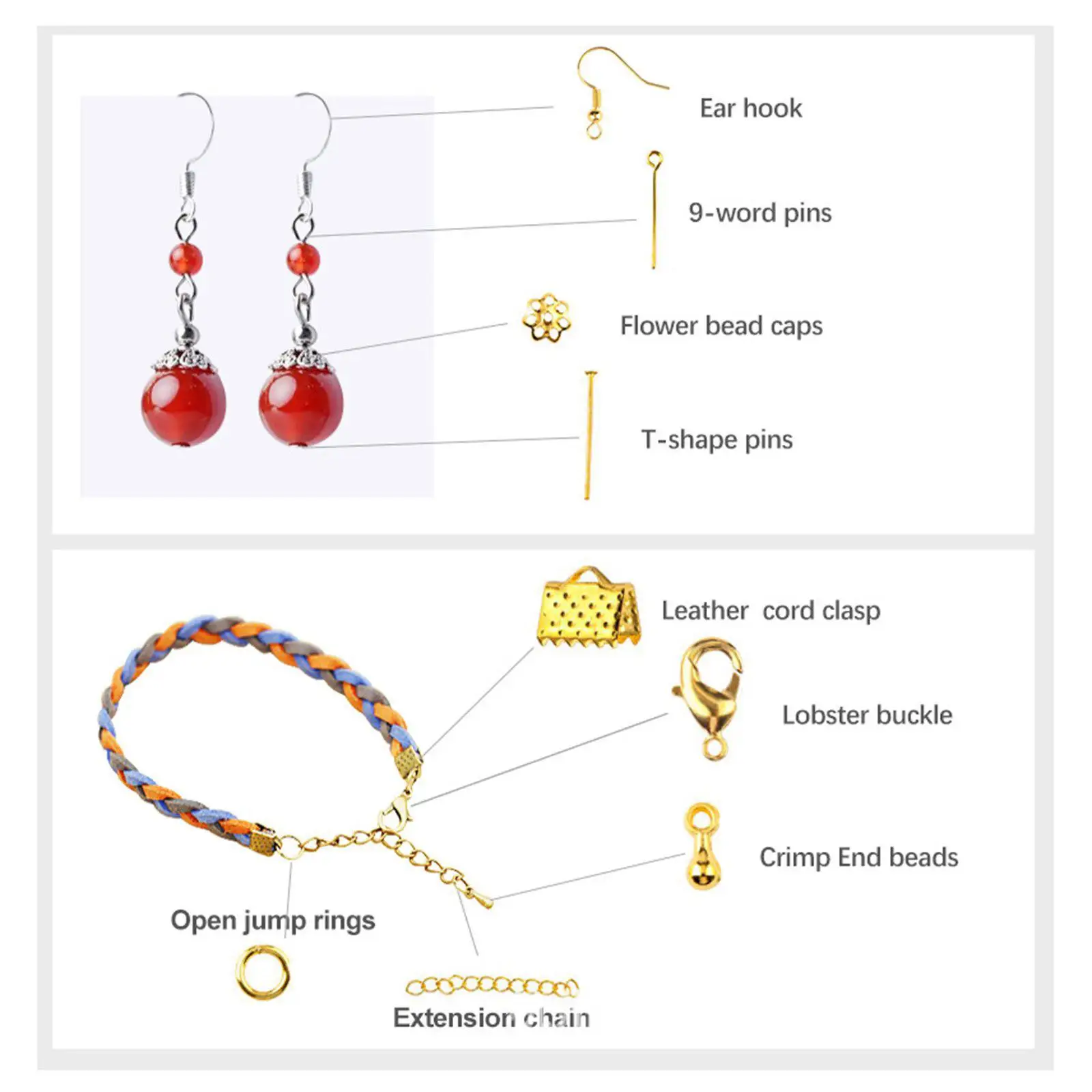 1321Pcs Jewelry Making Supplies Kit DIY Bracelet Necklace Jump Rings Opener
1321Pcs Jewelry Making Supplies Kit DIY Bracelet Necklace Jump Rings Opener