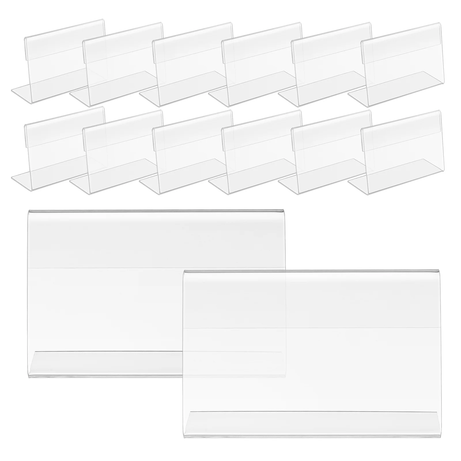 30Pcs Tabletop Label Holders Clear Transparent Design Easy Update Widely Used for Buffet Parties and Displays Sign Holder
30Pcs Tabletop Label Holders Clear Transparent Design Easy Update Widely Used for Buffet Parties and Displays Sign Holder