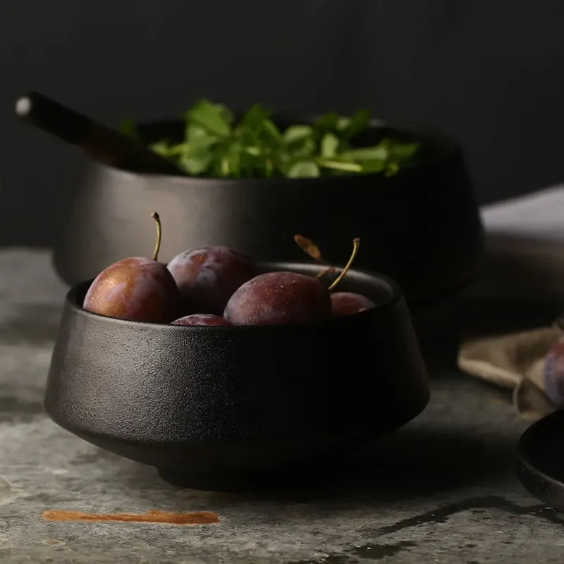1PCS Ceramic Rice Black Matte Bowl Home Soup Restaurant Noodle Bowl Snack Tableware G3Y5O8
1PCS Ceramic Rice Black Matte Bowl Home Soup Restaurant Noodle Bowl Snack Tableware G3Y5O8