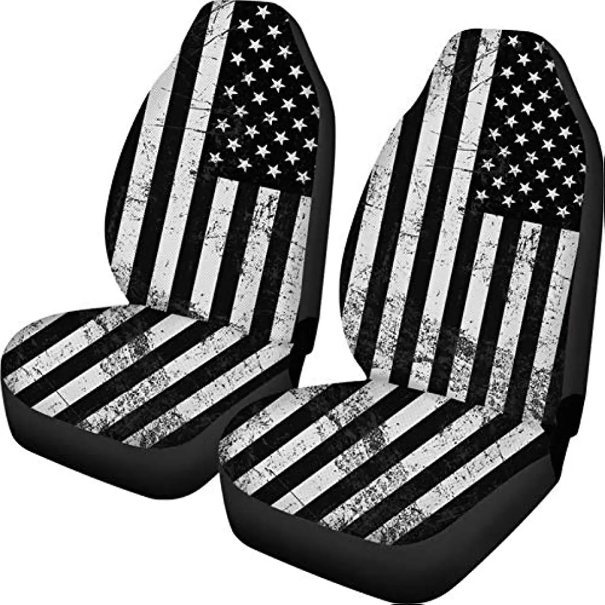 Patriotic American flag print front seat cover 2 pieces, classic black and white General Motors seat protection cushion cover
Patriotic American flag print front seat cover 2 pieces, classic black and white General Motors seat protection cushion cover