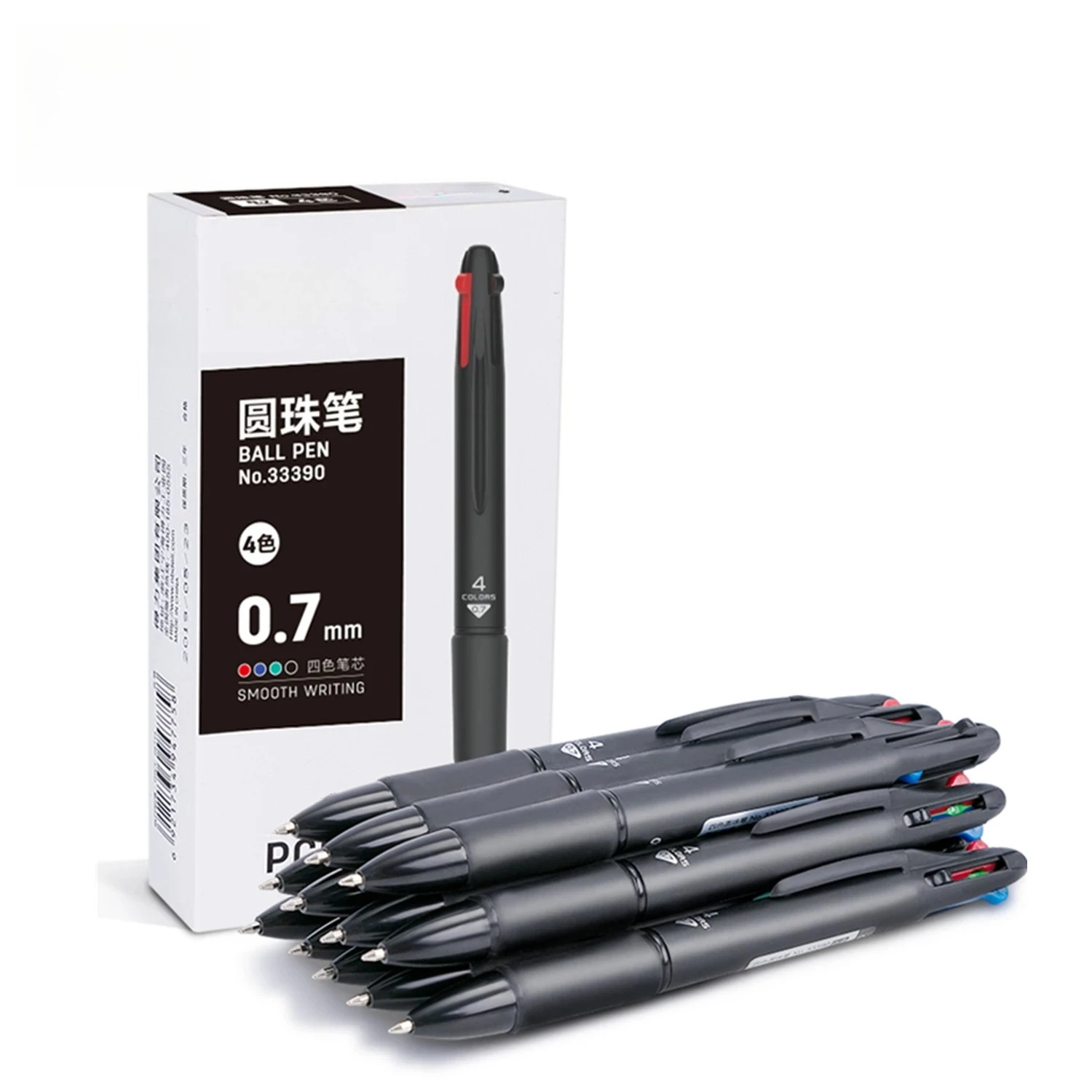 12PCS 4In1 Ballpoint Pen 0.7mm Multicolor Ball Pen Gel Pen School Office Supplies Stationery For Student Writing
12PCS 4In1 Ballpoint Pen 0.7mm Multicolor Ball Pen Gel Pen School Office Supplies Stationery For Student Writing