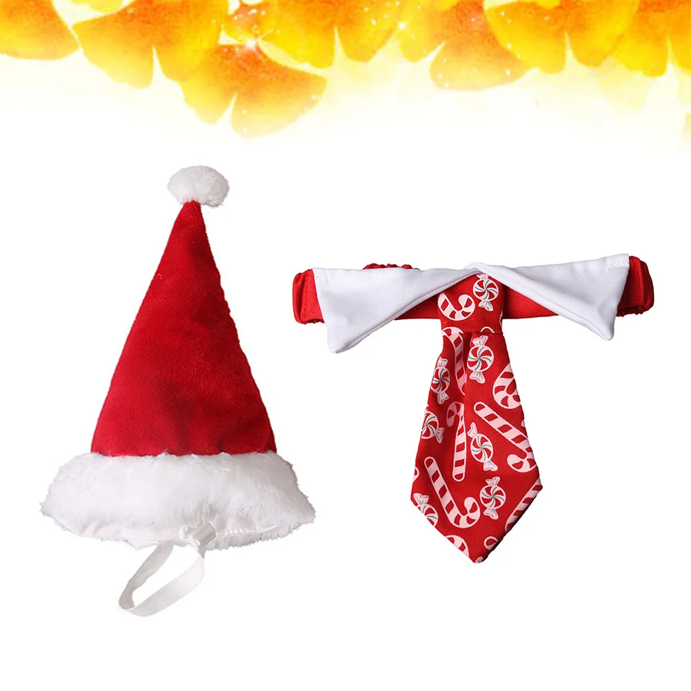 Pet Christmas Collar Set Hat Necktie Soft Adjustable Party Outfits for Dog Cat Xmas Holiday Christmas Hat
Pet Christmas Collar Set Hat Necktie Soft Adjustable Party Outfits for Dog Cat Xmas Holiday Christmas Hat